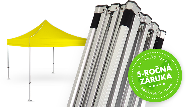 5-ročná záruka na všetky konštrukcie