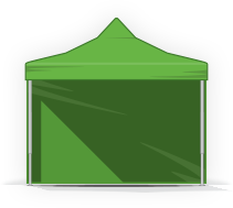 Nožnicové párty stany - Hliník