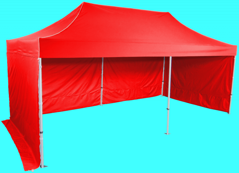 Fotografia produktu: Expodom Rozkladací stan 3x6m - hliníkový hexagon, Červená