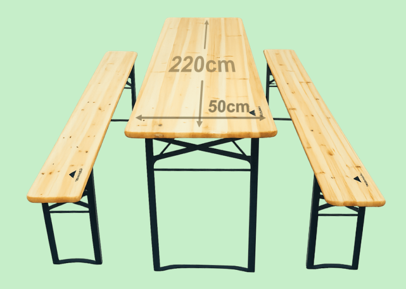 Fotografia produktu: Drevený pivný set - 220cm, 50cm
