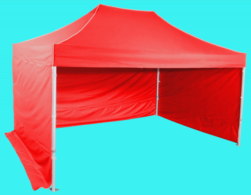 Fotografia produktu: Expodom Rozkladací stan 3x4,5m - Profi hliníkový hexagon, Červená