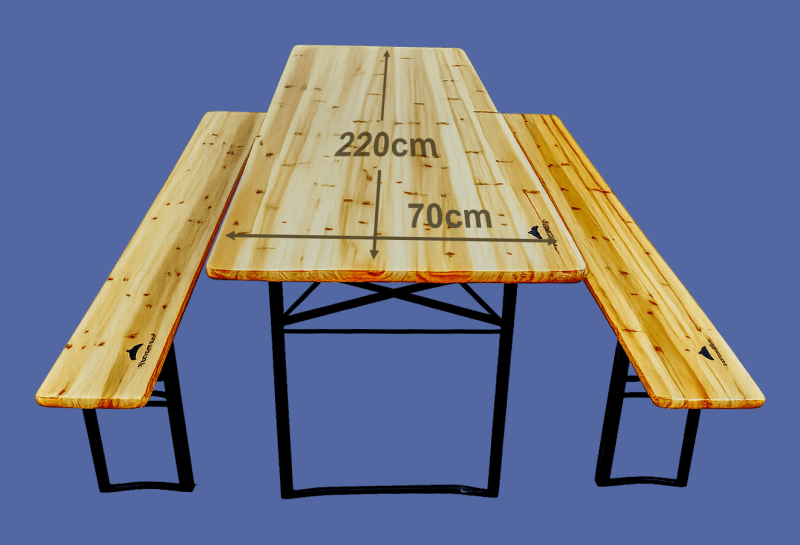 Fotografia produktu: Drevený pivný set - 220cm, 70cm