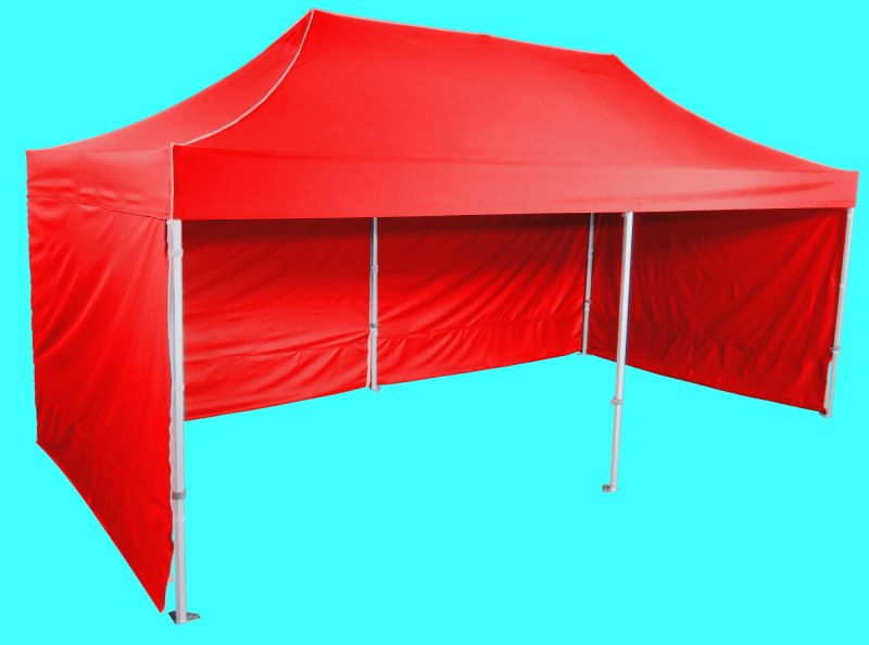 Fotografia produktu: Expodom Rozkladací stan 3x6m - Profi hliníkový hexagon, Červená